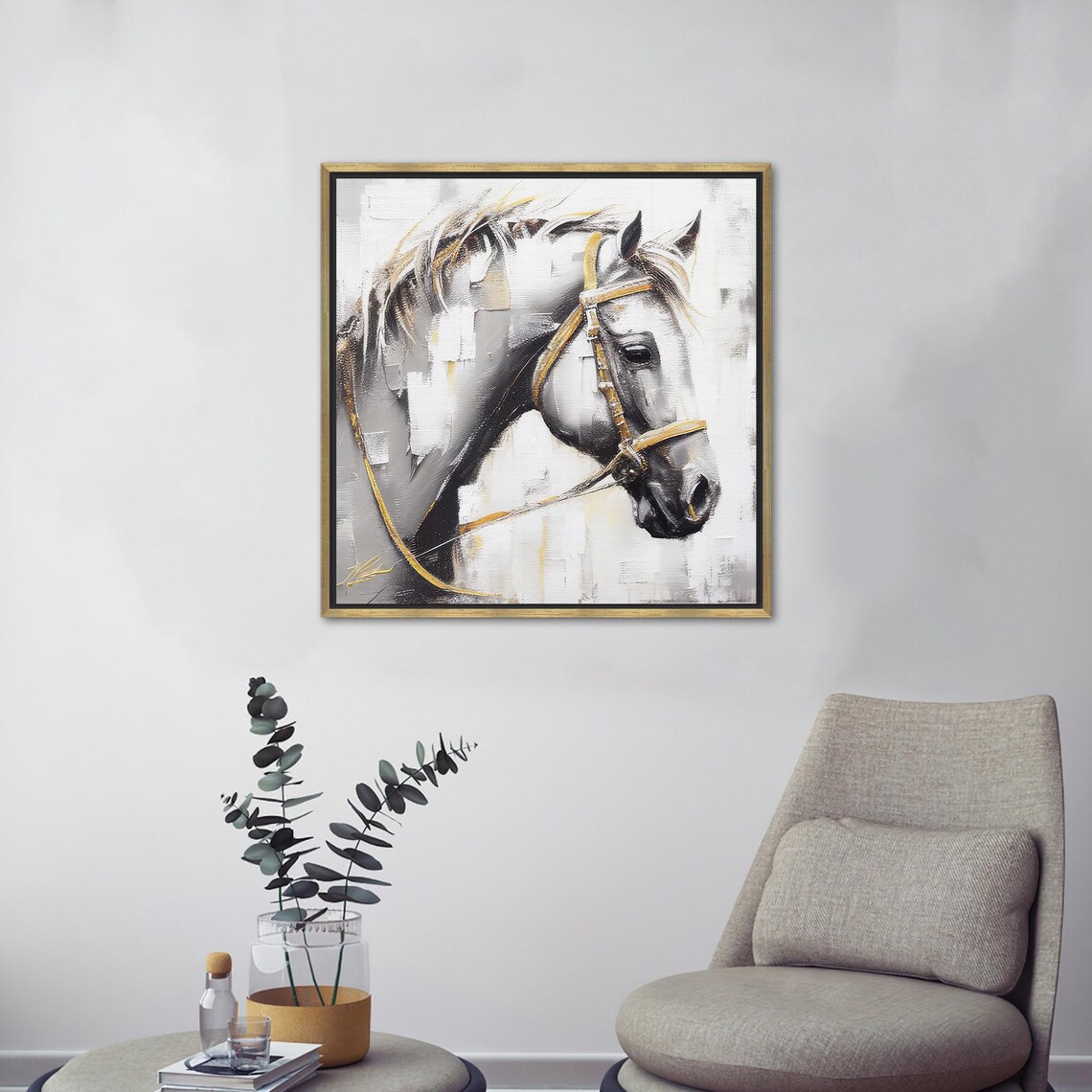 Horse Painting, Animal Art Kitchen Decor - Image 2