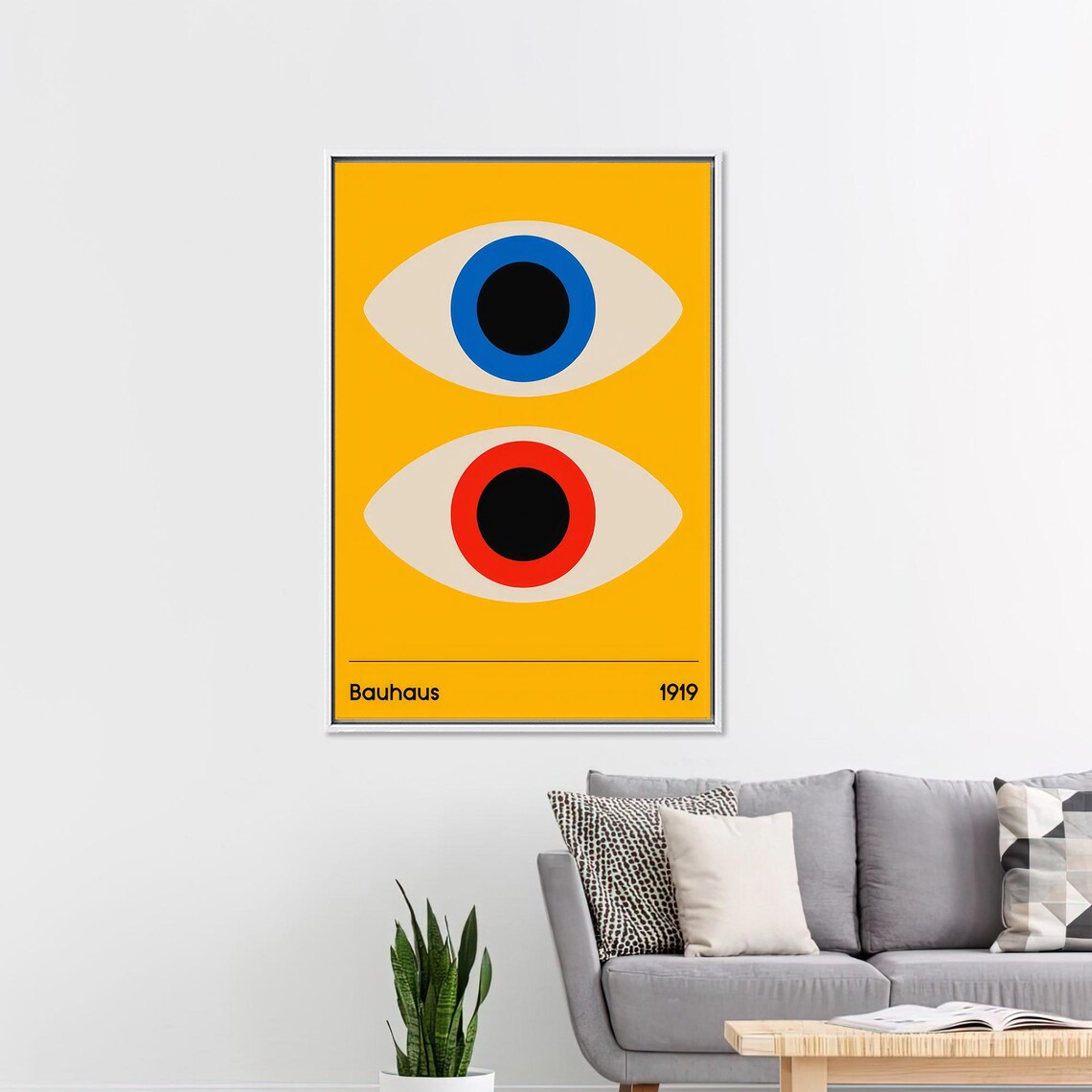 Eyes Glass Art, Mid Century Minimal Decor - Image 4