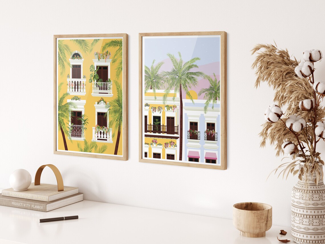 Puerto Rico Balcony - Boricua Illustration - Image 3