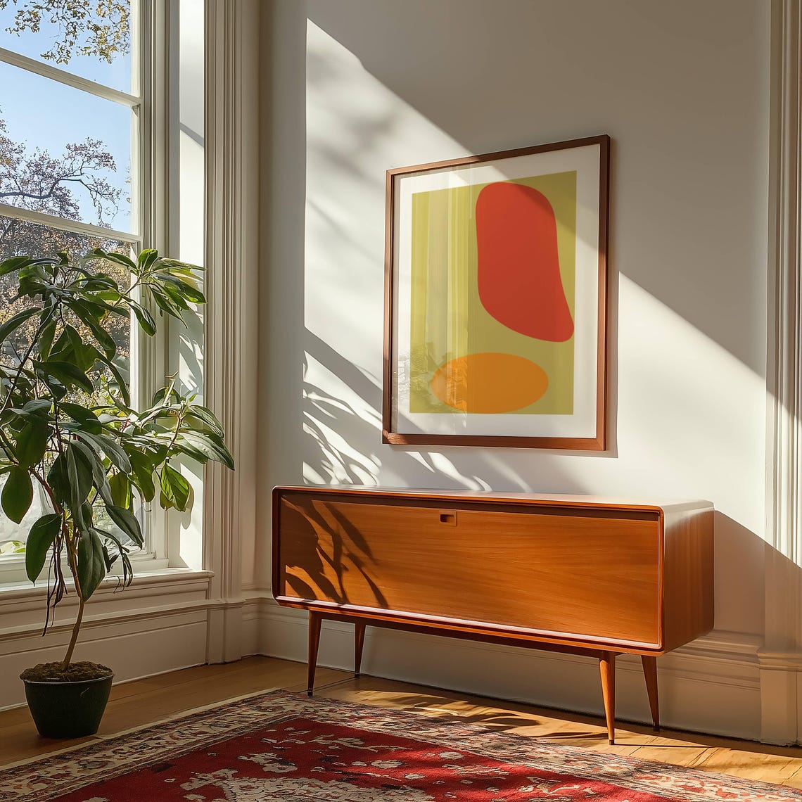 Abstract Minimalist Geometric Art Print - Image 4