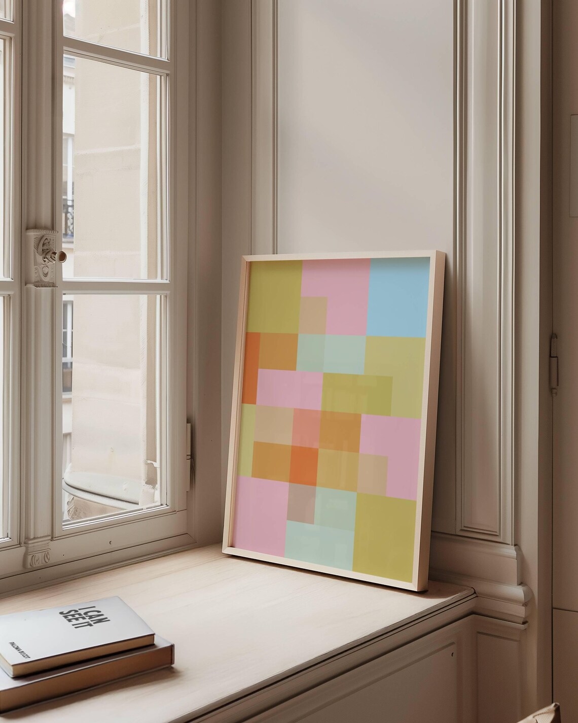 Abstract Colour Block Geometric - Minimalist Mid-Century - Image 2