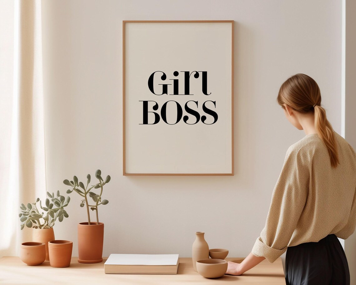 Girl Boss Typography Art Print for Baby Girl Room - Image 3