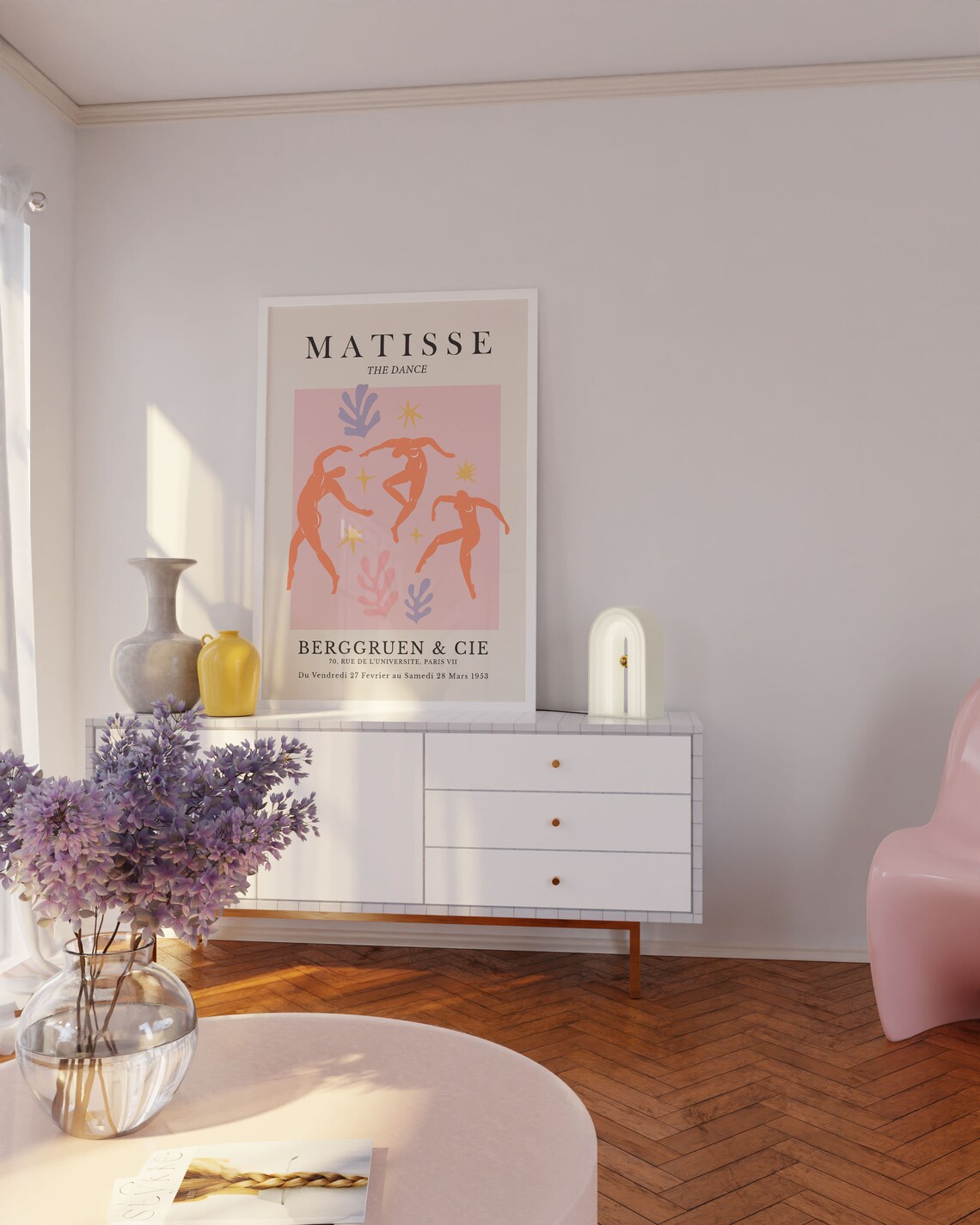 Matisse Cutout Pink Exhibition Poster, Bedroom Decor - Image 2