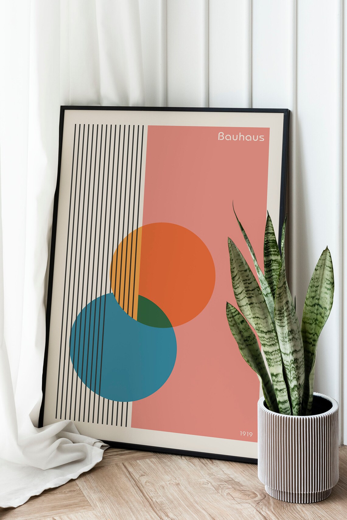 Bauhaus 1919 Exhibition Poster, Mid-Century Art Print - Image 2