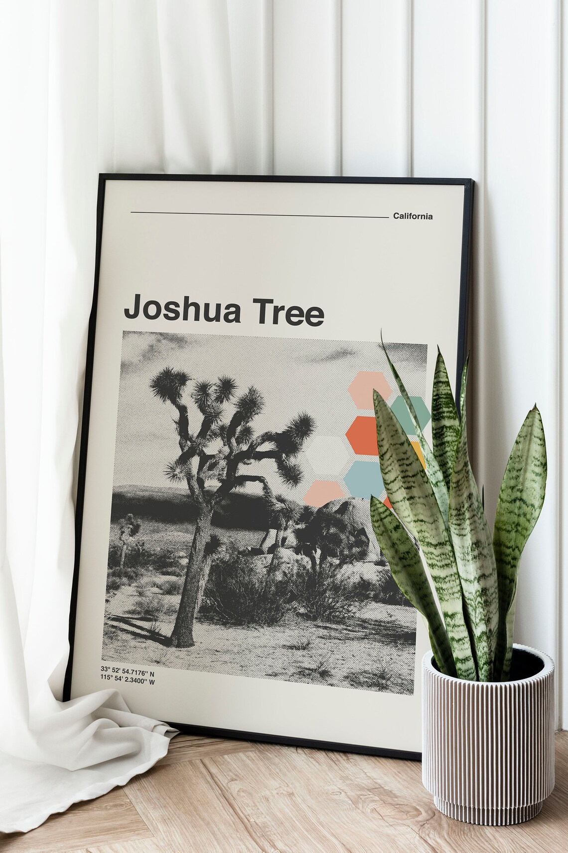 Joshua Tree National Park Retro Minimalist Travel Poster - Image 2