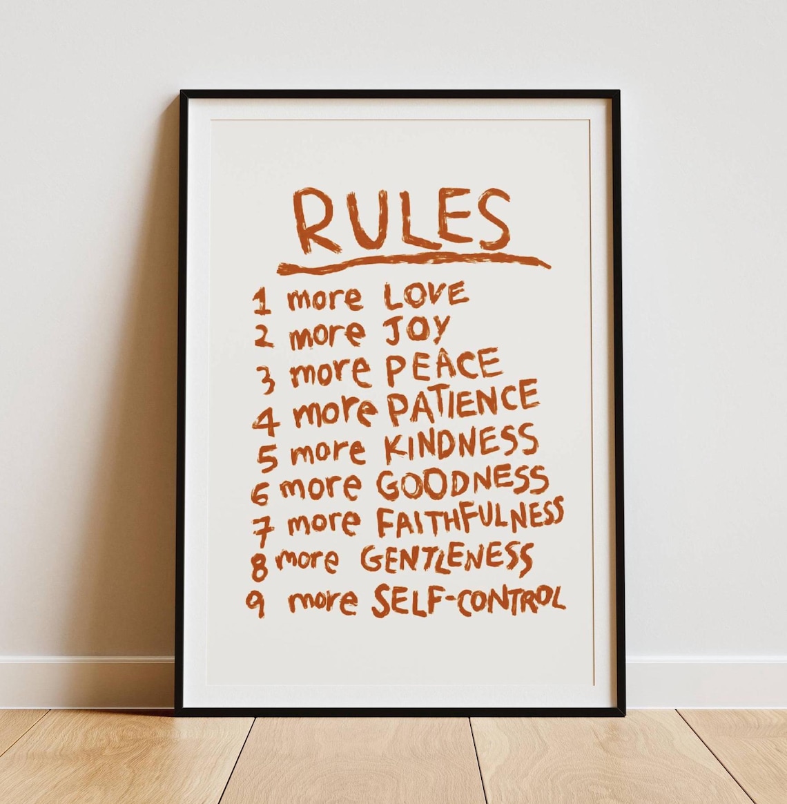 Rules For More Love Joy And Peace Fruit Of The Spirit Poster - Image 3