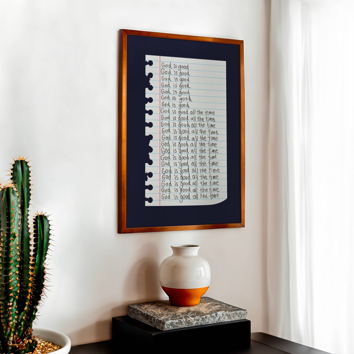 God Is Good All The Time Christian Art Print - Image 2