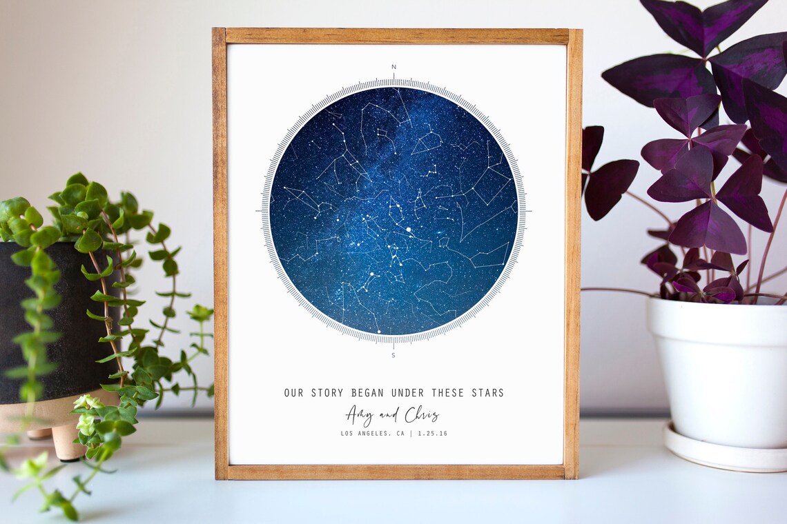 Constellation Star Map, 50th Birthday Gift - Image 2
