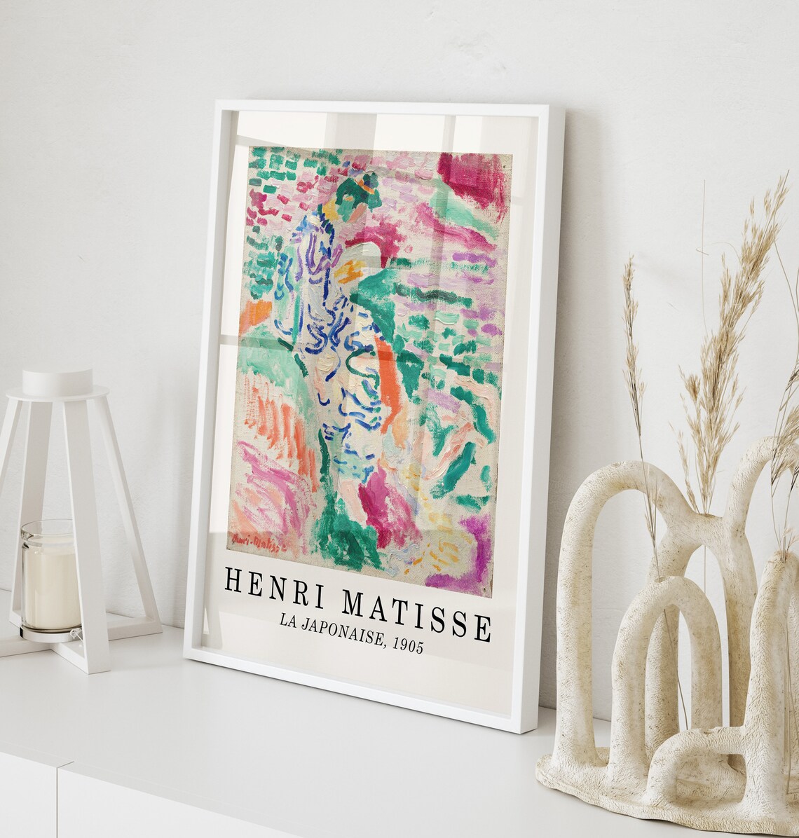 Henri Matisse La Japonaise 1905 Fauvist Reproduction Art Poster - Image 3