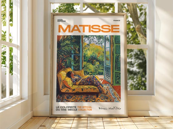 Henri Matisse Floral Patio Art Exhibition Print Gallery Classic Fauvism Painting