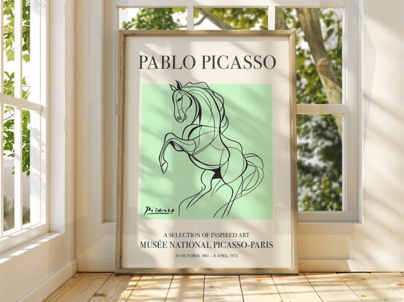Pablo Picasso Horse Exhibition Art Print