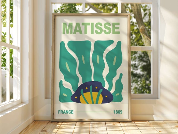 Henri Matisse Floral Art Poster Exhibition Gallery Print Famous