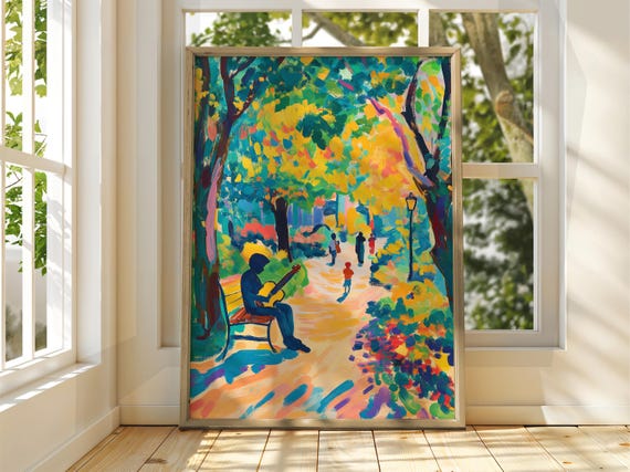 Henri Matisse Style Floral Art Exhibition Print Gallery Classic Fauvism Painting