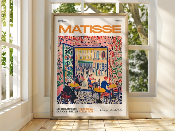 Henri Matisse French Street Cafe Terrace Scene Fauvist Art Poster