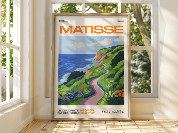 Henri Matisse Cliffs By The Sea Art Exhibition Print Coastal Classic View