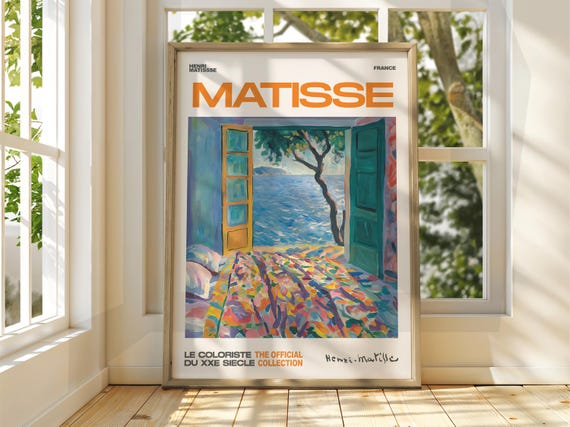 Henri Matisse Floral Patio Art Exhibition Print Gallery Classic Fauvism Painting