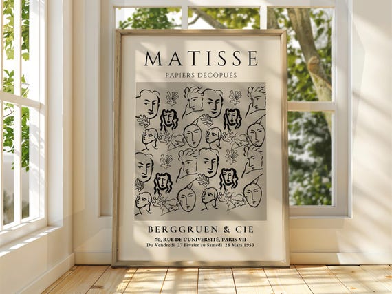 Henri Matisse Poster Exhibition Gallery Print Classic Art Fauvism Painting