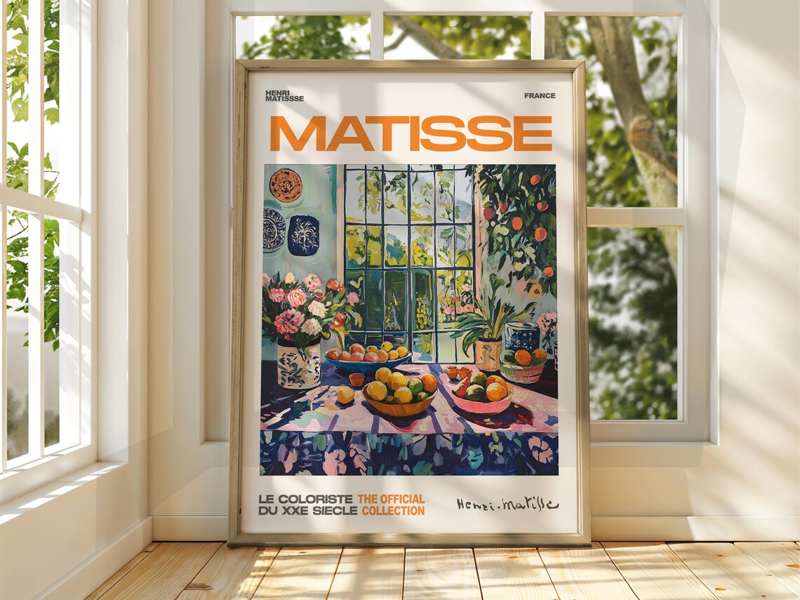 Henri Matisse Fruit Still Life Window Exhibition Poster France Art