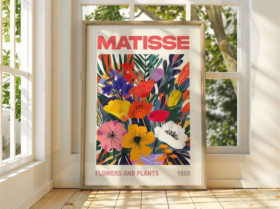 Henri Matisse Floral Art Poster Exhibition Gallery Print Famous