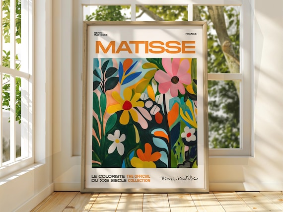 Henri Matisse Bold Abstract Flower Garden Exhibition Art Poster