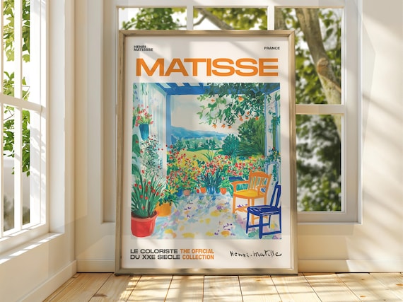 Henri Matisse Floral Patio Garden Bloom Exhibition Gallery Poster