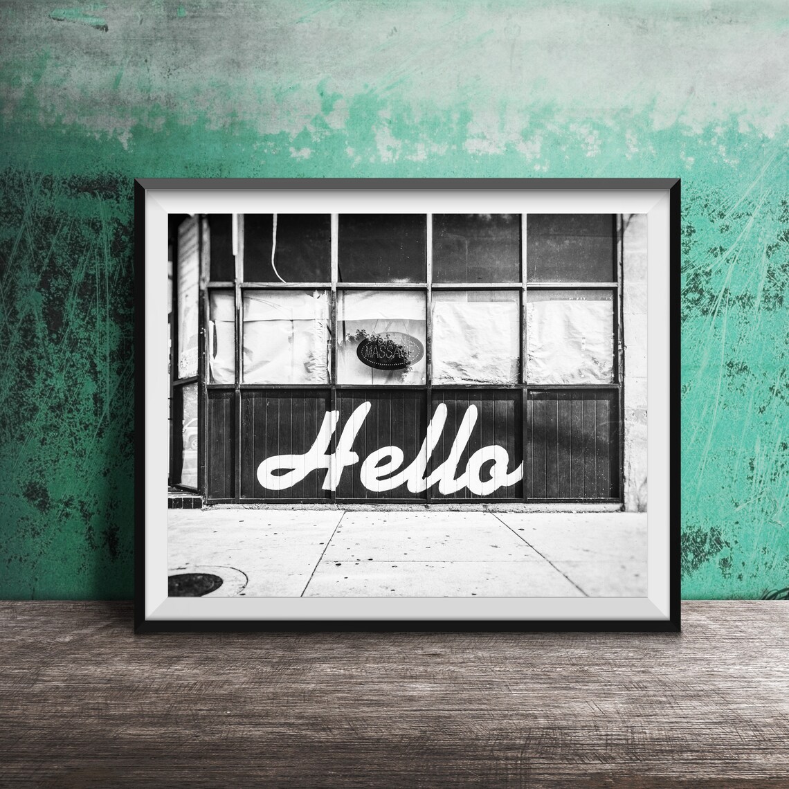 Hello Photography Greeting Sign, Word Art Print - Image 2