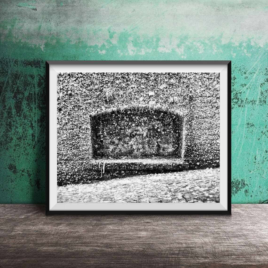 Seattle Gum Wall, Post Alley Market Travel Poster - Image 2