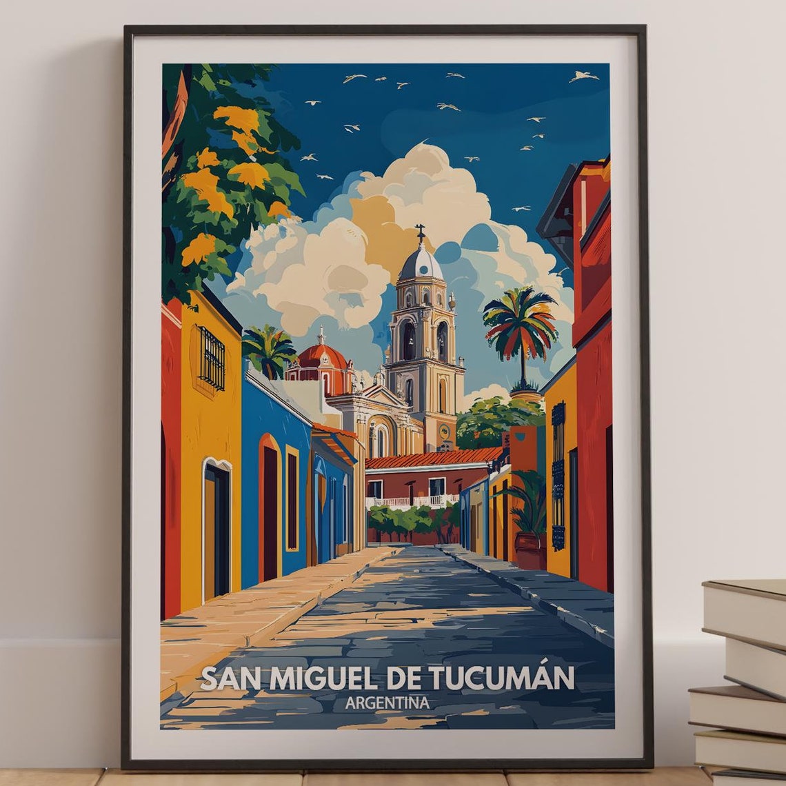 San Miguel De Tucumn Travel Print Argentina San Miguel De Tucumn Travel Poster Argentina Travel Poster Argentina Wall Art City Decor