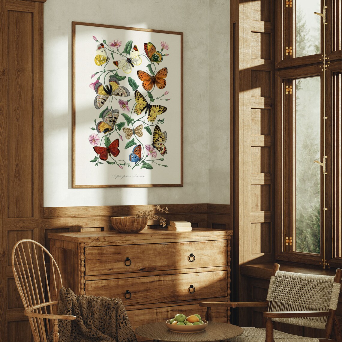 Vintage Butterflies Botanical Entomology Illustration Poster - Image 7