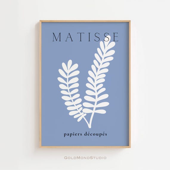 Matisse Poster Henri Matisse Print Matisse Cut Outs Wall Art Minimalist Poster Wall Decor Living Room