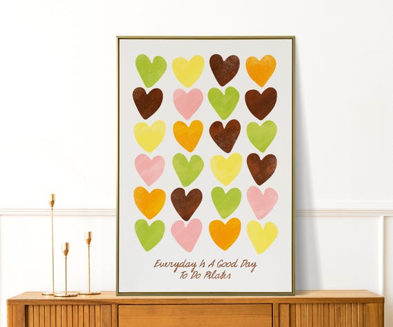 Every Day Is A Good For Pilates Motivational Wall Art Studio Decor Cute Gift Lovers Teachers