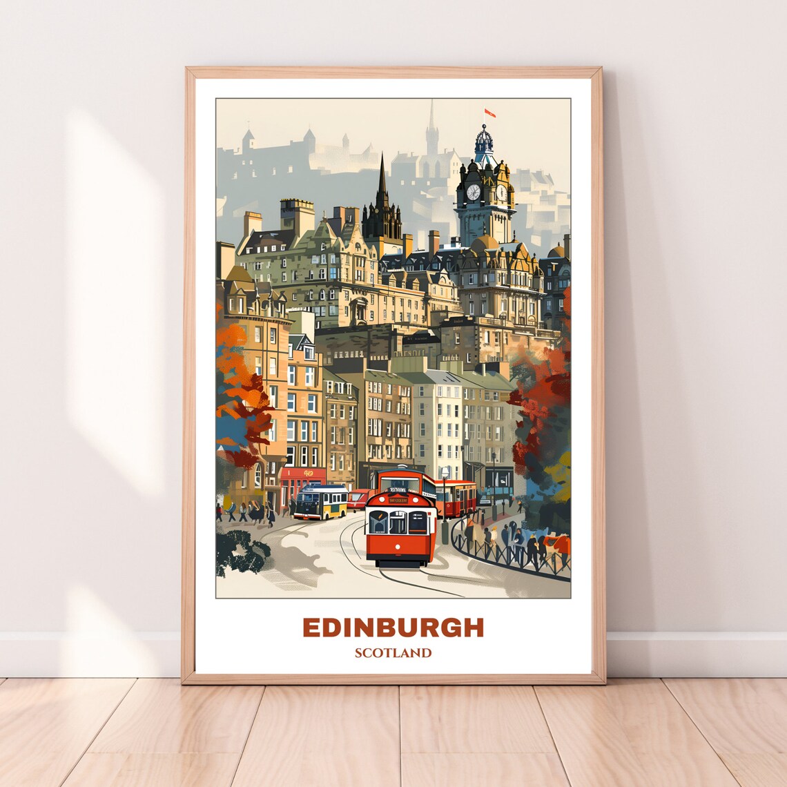 Edinburg Travel Poster, Scotland Travel Poster - Image 3