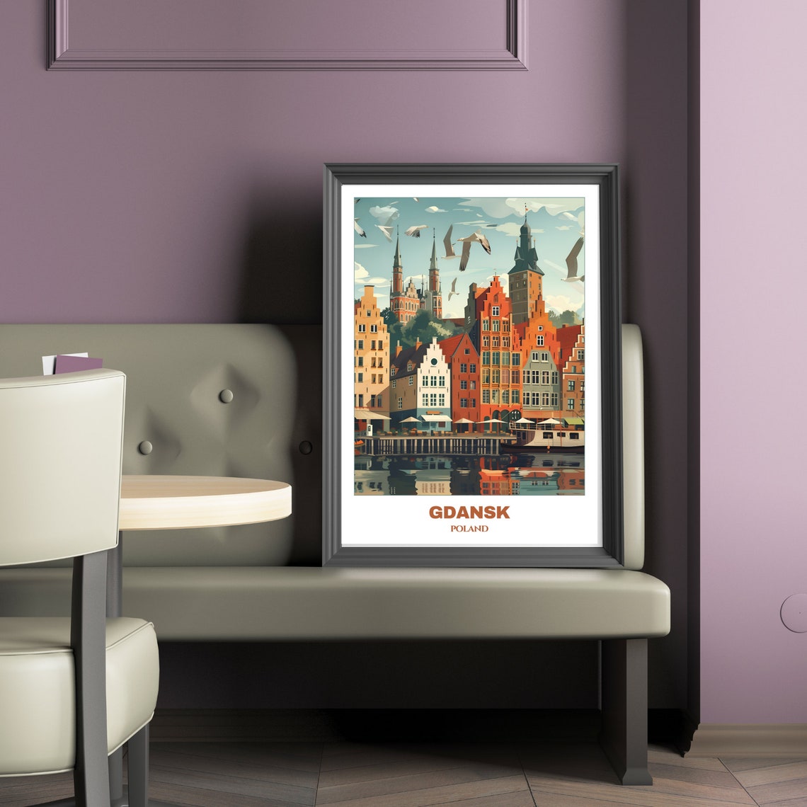 Gdansk Old Town Waterfront Historic Hanseatic Architecture Poster - Image 2