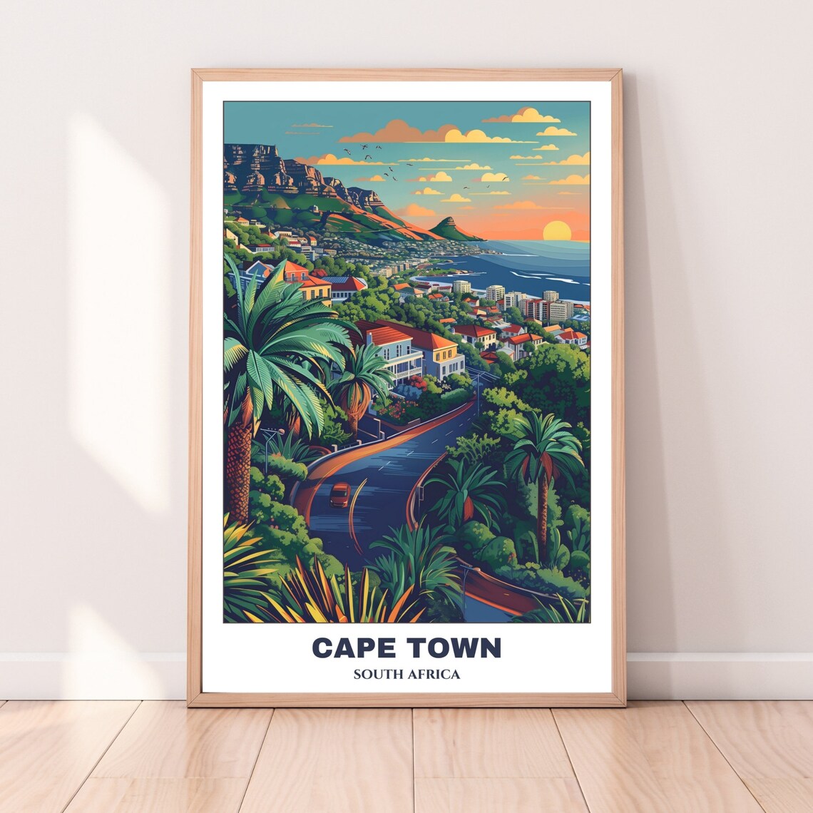 Cape Town Travel Poster, South Africa Wall Art Print - Image 4