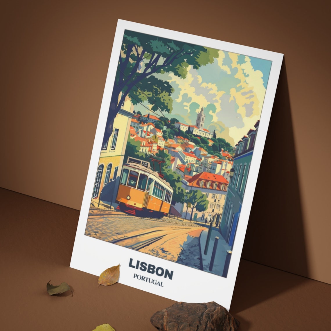 Lisbon Travel Poster Portugal Travel Poster Citycape Painting Print Wall Art Lisbon Home Decor Lisbon Trip Print - Image 3