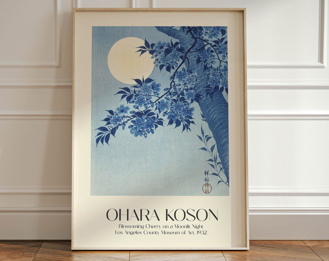 Ohara Koson Japanese Mountain Landscape Poster