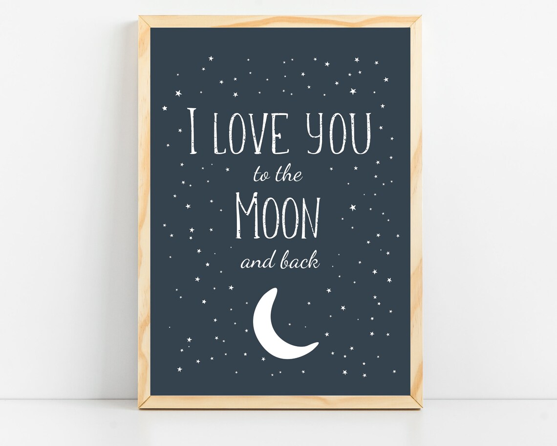 Space Nursery Baby Boy Room Decor, Outer Space Poster
