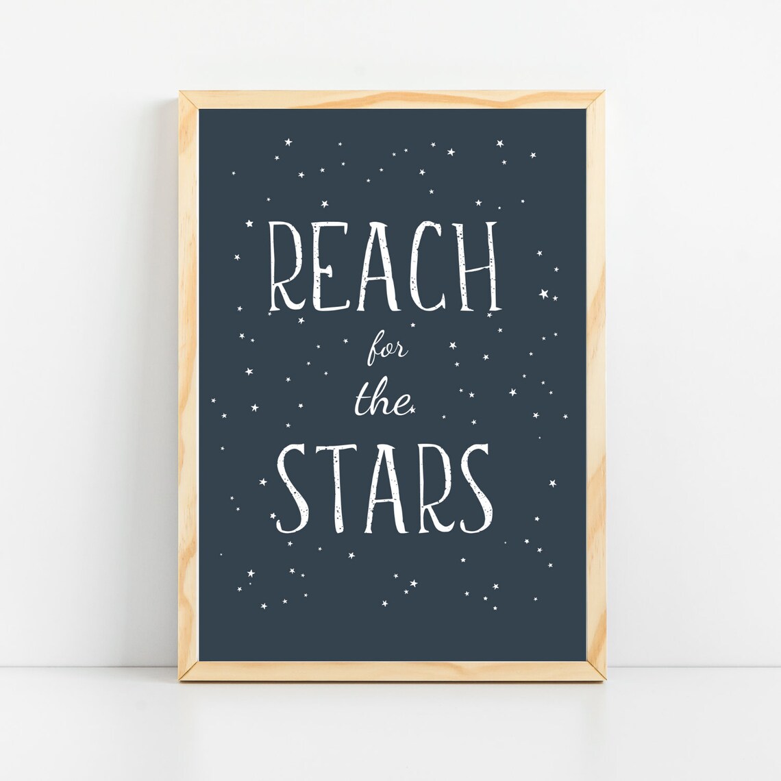 Space-Themed Nursery Art Print for Baby Boy Room