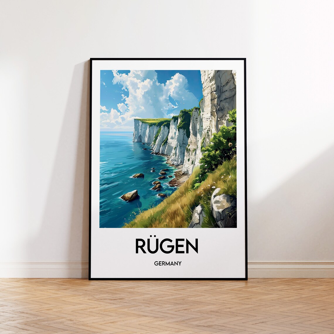 Rugen Vintage Travel Poster, Germany Art Print