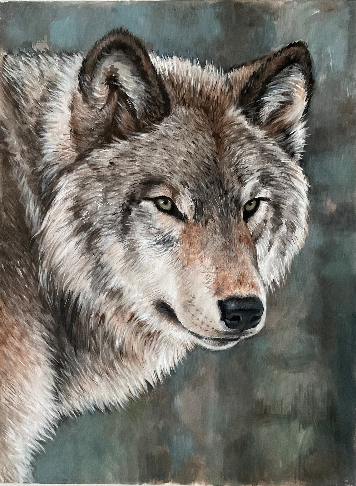 Wolf Portrait Animal Portraits Art Print