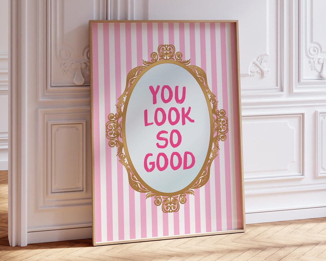 You Look So Good, Coquette Aesthetic Art Print - Image 2