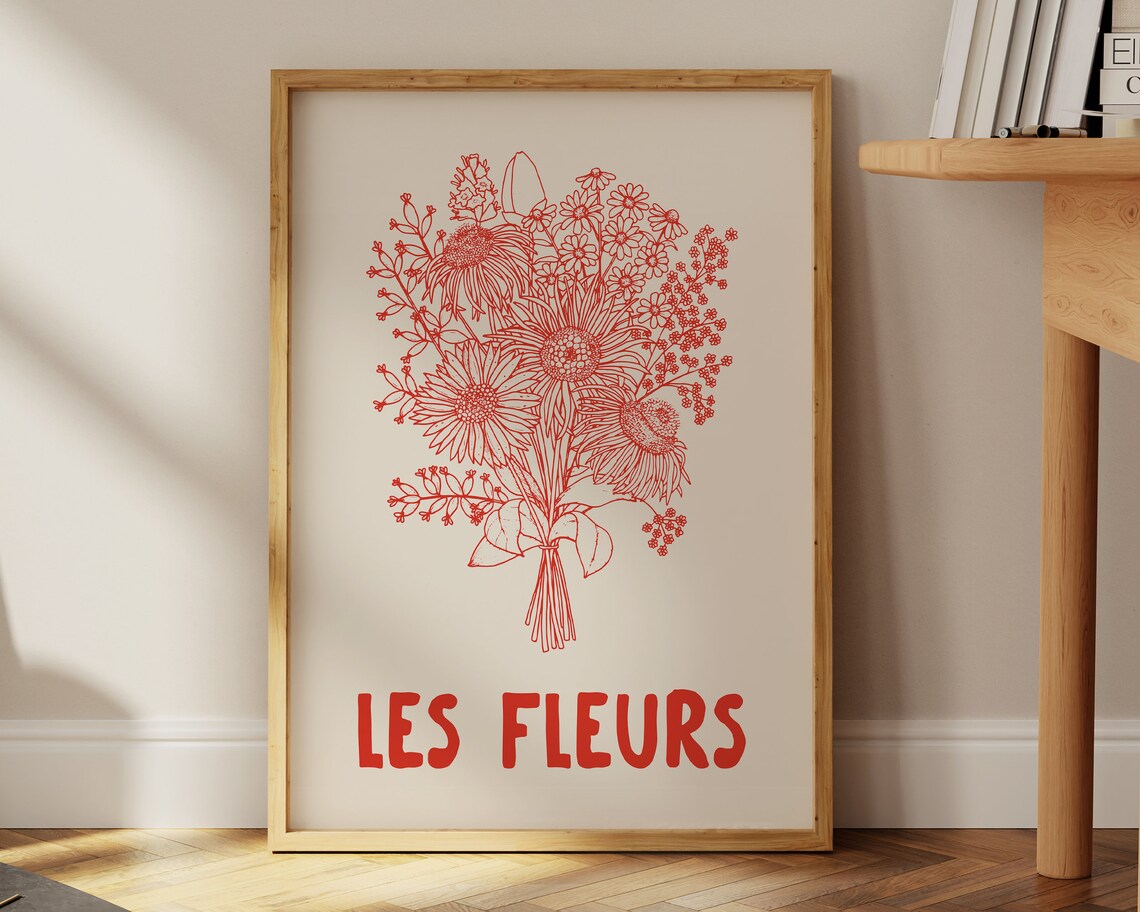 Les Fleurs Botanical Flower Market Poster Print - Image 2
