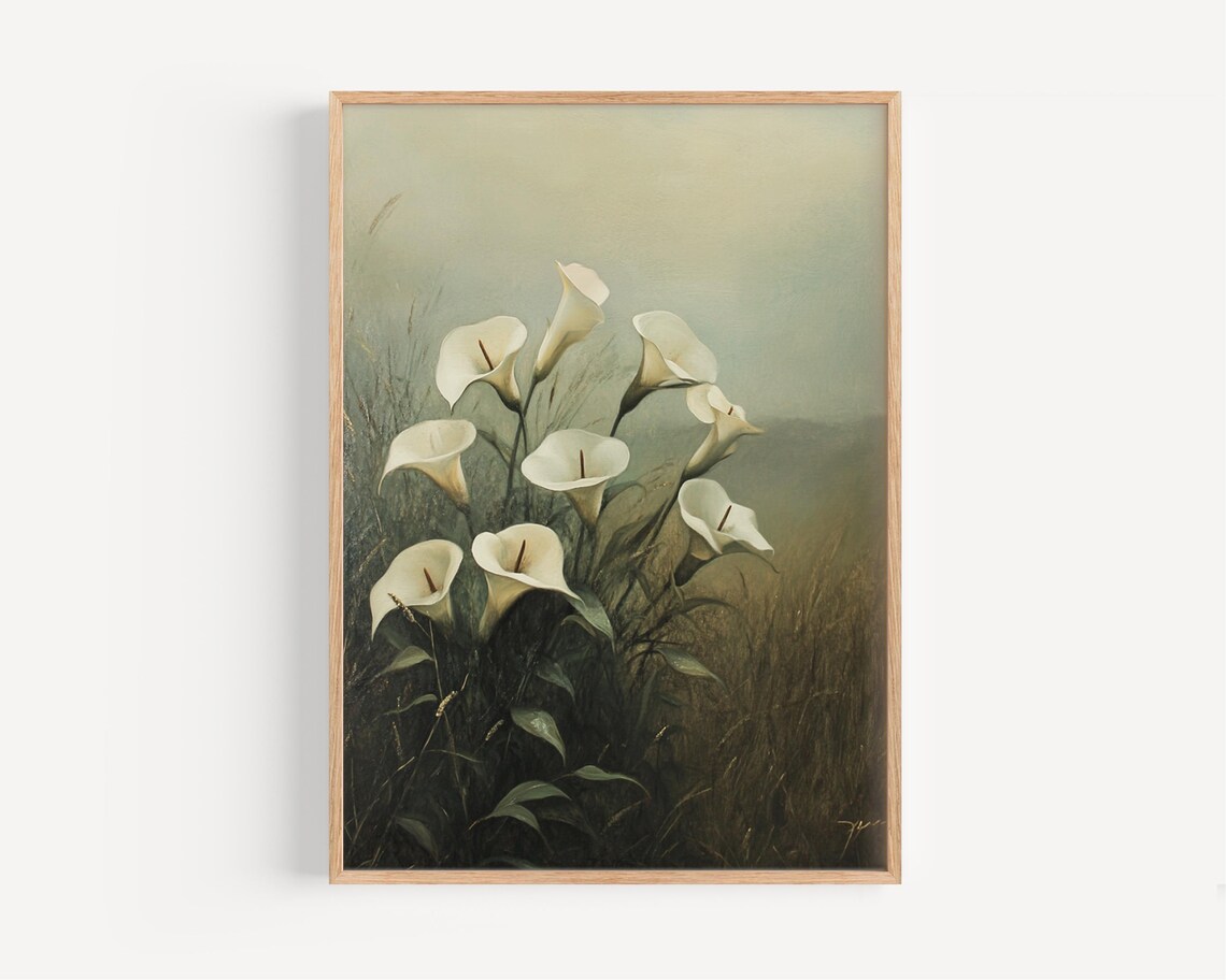 Consider The Lilies Floral Bible Art Print