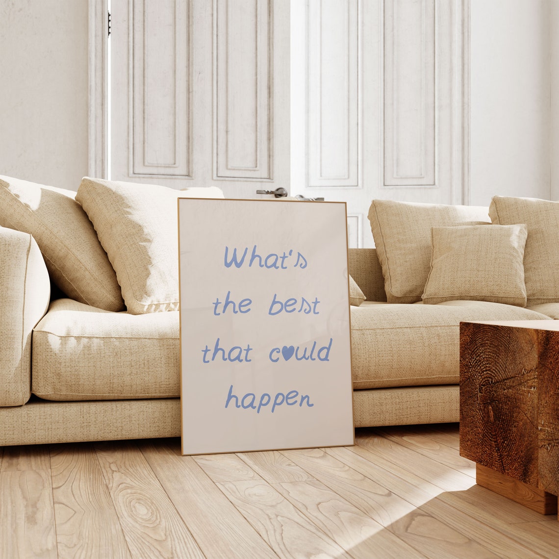 What's the Best That Could Happen Optimistic Mindset Quote Poster - Image 2