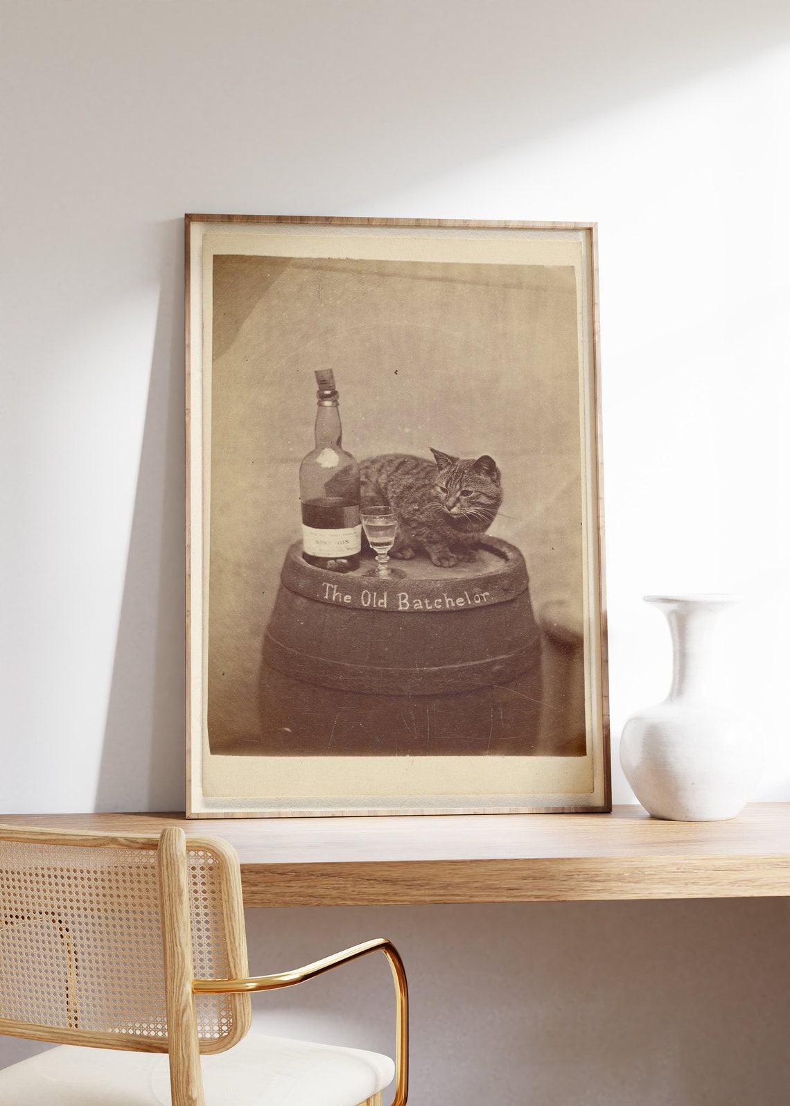 Funny Cat Bar Poster, Old Book Cover Poster Print - Image 4