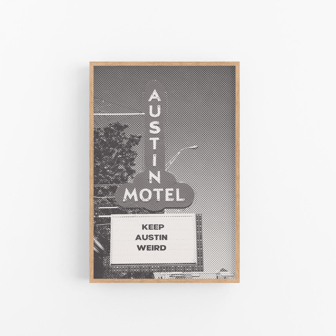 Austin Motel Keep Austin Weird Vintage Neon Sign Photo Poster