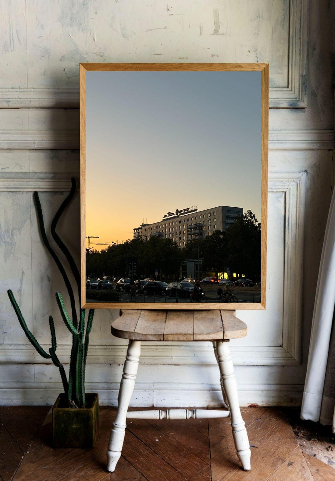 Berlin Sunset Cityscape Street Traffic Urban Photography Poster - Image 3