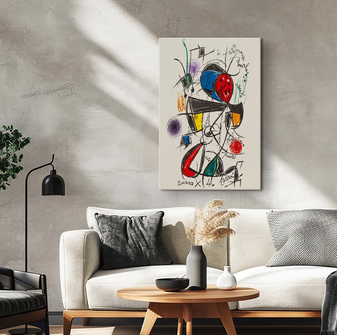 Joan Miro Genummerde Editie Poster Joan Miro Print Exhibition Poster Juan Miro Glass Art Museum Of Modern Art Art Reproduction - Image 3