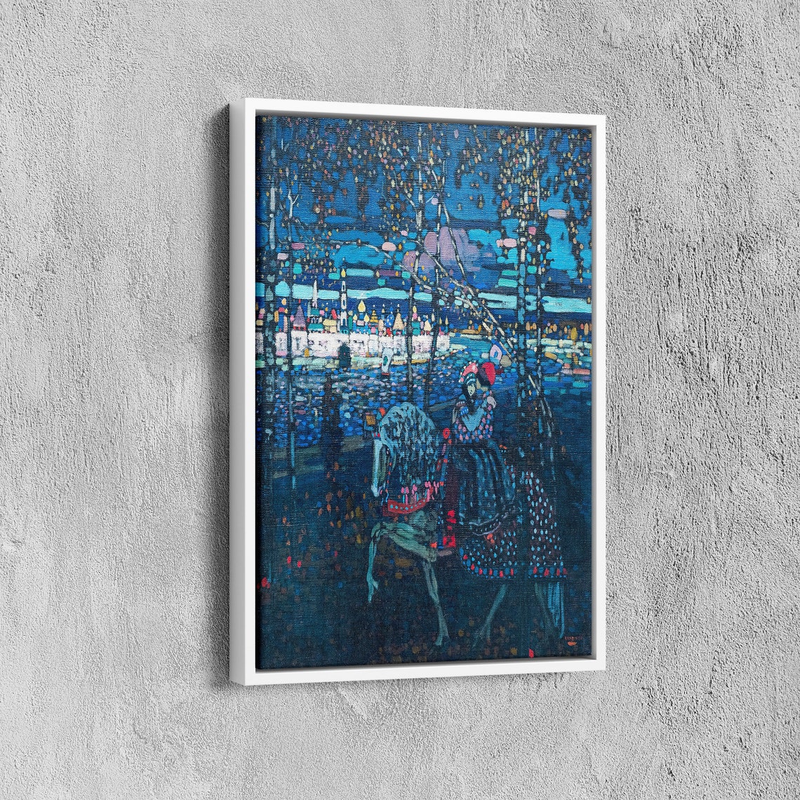Wassily Kandinsky Couple Riding Wassily Kandinsky Glass Wall Decor Abstract Wall Art Print Expressionism Art Poster Glass Art - Image 6