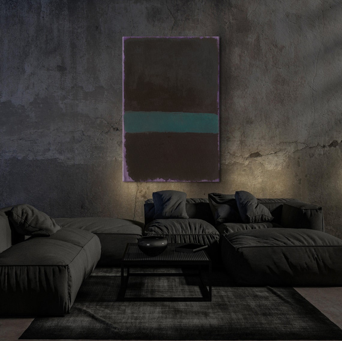 Mark Rothko Green Over Black Dark Abstract Color Field Poster - Image 3